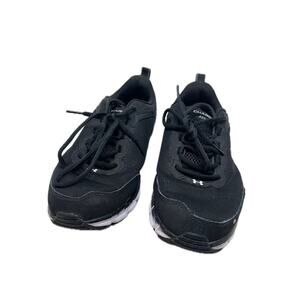 Under Armour Charged Assert 9 4E Wide Black White Mens 8